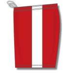 Athletic Knit BS9145-208 Pro Basketball Shorts - Red/White - Left