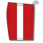 Athletic Knit BS9145-208 Pro Basketball Shorts - Red/White - Right
