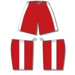 Athletic Knit BS9145-208 Pro Basketball Shorts - Red/White - Full