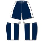 Athletic Knit BS9145-216 Pro Basketball Shorts - Navy/White - Full