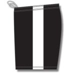 Athletic Knit BS9145-221 Pro Basketball Shorts - Black/White - Left