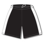 Athletic Knit BS9145-221 Pro Basketball Shorts - Black/White - Front
