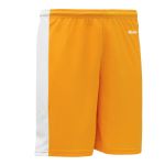 Athletic Knit BS9145-236 Pro Basketball Shorts - Gold/White - Rear