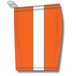Athletic Knit BS9145-238 Pro Basketball Shorts - Orange/White - Left