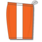 Athletic Knit BS9145-238 Pro Basketball Shorts - Orange/White - Right