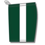 Athletic Knit BS9145-260 Pro Basketball Shorts - Dark Green/White - Left