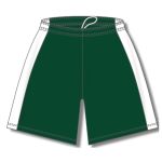 Athletic Knit BS9145-260 Pro Basketball Shorts - Dark Green/White - Front