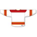 Athletic Knit H550B-CAL472B Pro Hockey Jersey - 2021 Calgary White - Rear