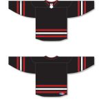 Athletic Knit H550B-CHI670B Pro Hockey Jersey - Chicago 3rd Black - Full