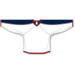 Athletic Knit H550B-CLM891B Pro Hockey Jersey - 2010 Columbus White - Front