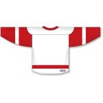 Athletic Knit H550B-DET756B Pro Hockey Jersey - 2017 Detroit White - Rear