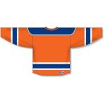 Athletic Knit H550B-EDM738B Pro Hockey Jersey - New 2015 Edmonton 3rd Orange - Rear