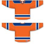 Athletic Knit H550B-EDM738B Pro Hockey Jersey - New 2015 Edmonton 3rd Orange - Full