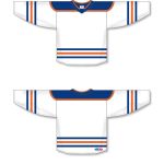 Athletic Knit H550B-EDM878B Pro Hockey Jersey - 2018 Edmonton 3rd White - Full