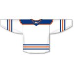 Athletic Knit H550B-EDM878B Pro Hockey Jersey - 2018 Edmonton 3rd White - Front