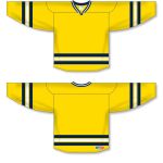 Athletic Knit H550B-MIC788B Pro Hockey Jersey - 2011 Michigan Maize - Full