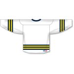 Athletic Knit H550B-MIC789B Pro Hockey Jersey - 2011 Michigan White - Rear