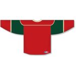 Athletic Knit H550B-MIN564B Pro Hockey Jersey - 2007 Minnesota Red - Rear