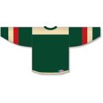 Athletic Knit H550B-MIN588B Pro Hockey Jersey - 2016 Minnesota Stadium Series Dark Green - Rear
