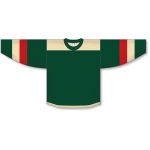 Athletic Knit H550B-MIN588B Pro Hockey Jersey - 2016 Minnesota Stadium Series Dark Green - Front