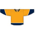 Athletic Knit H550B-NAS675B Pro Hockey Jersey - 2017 Nashville Gold - Front
