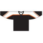 Athletic Knit H550B-PHI624B Pro Hockey Jersey - Philadelphia 3rd Black - Front