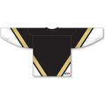 Athletic Knit H550B-PIT514B Pro Hockey Jersey - Pittsburgh 3rd Black - Rear