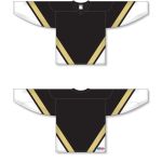Athletic Knit H550B-PIT514B Pro Hockey Jersey - Pittsburgh 3rd Black - Full