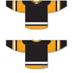 Athletic Knit H550B-PIT744B Pro Hockey Jersey - 2017 Pittsburgh Black - Full