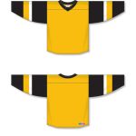 Athletic Knit H550B-PIT777B Pro Hockey Jersey - 2018 Pittsburgh 3rd Gold - Full