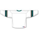 Athletic Knit H550B-SAN467B Pro Hockey Jersey - 2013 San Jose White - Rear