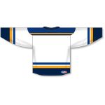 Athletic Knit H550B-STL858B Pro Hockey Jersey - 2017 St. Louis White - Rear