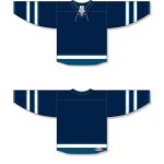 Athletic Knit H550B-WIN724B Pro Hockey Jersey - 2017 Winnipeg Navy - Full