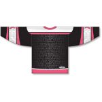 Athletic Knit H550C-BCA773C Pro Hockey Jersey - Hockey Breast Cancer Awareness Black - Rear