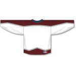 Athletic Knit H550C-COL785C Pro Hockey Jersey - 2017 Colorado White - Rear