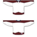 Athletic Knit H550C-COL785C Pro Hockey Jersey - 2017 Colorado White - Full