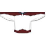 Athletic Knit H550C-COL785C Pro Hockey Jersey - 2017 Colorado White - Front
