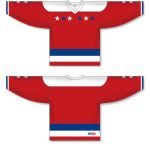 Athletic Knit H550C-WAS916C Pro Hockey Jersey - 2005 Washington 3rd Red - Full