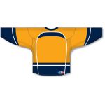 Athletic Knit H550D-NAS873D Pro Hockey Jersey - 2013 Nashville Gold - Rear
