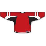 Athletic Knit H550D-OTT935D Pro Hockey Jersey - 2009 Ottawa 3rd Red - Rear