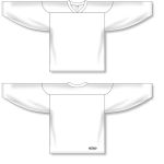 Athletic Knit H6000-000 Practice Hockey Jersey - White - Full