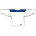 Athletic Knit H6100-207 League Hockey Jersey - White/Royal - Rear