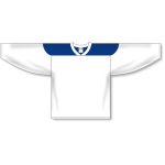 Athletic Knit H6100-207 League Hockey Jersey - White/Royal - Front