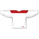 Athletic Knit H6100-209 League Hockey Jersey - White/Red - Rear
