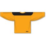 Athletic Knit H6100-213 League Hockey Jersey - Gold/Black - Rear