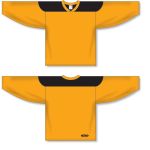 Athletic Knit H6100-213 League Hockey Jersey - Gold/Black - Full