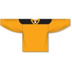 Athletic Knit H6100-213 League Hockey Jersey - Gold/Black - Front