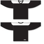 Athletic Knit H6100-221 League Hockey Jersey - Black/White - Full