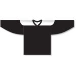 Athletic Knit H6100-221 League Hockey Jersey - Black/White - Front