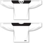 Athletic Knit H6100-222 League Hockey Jersey - White/Black - Full